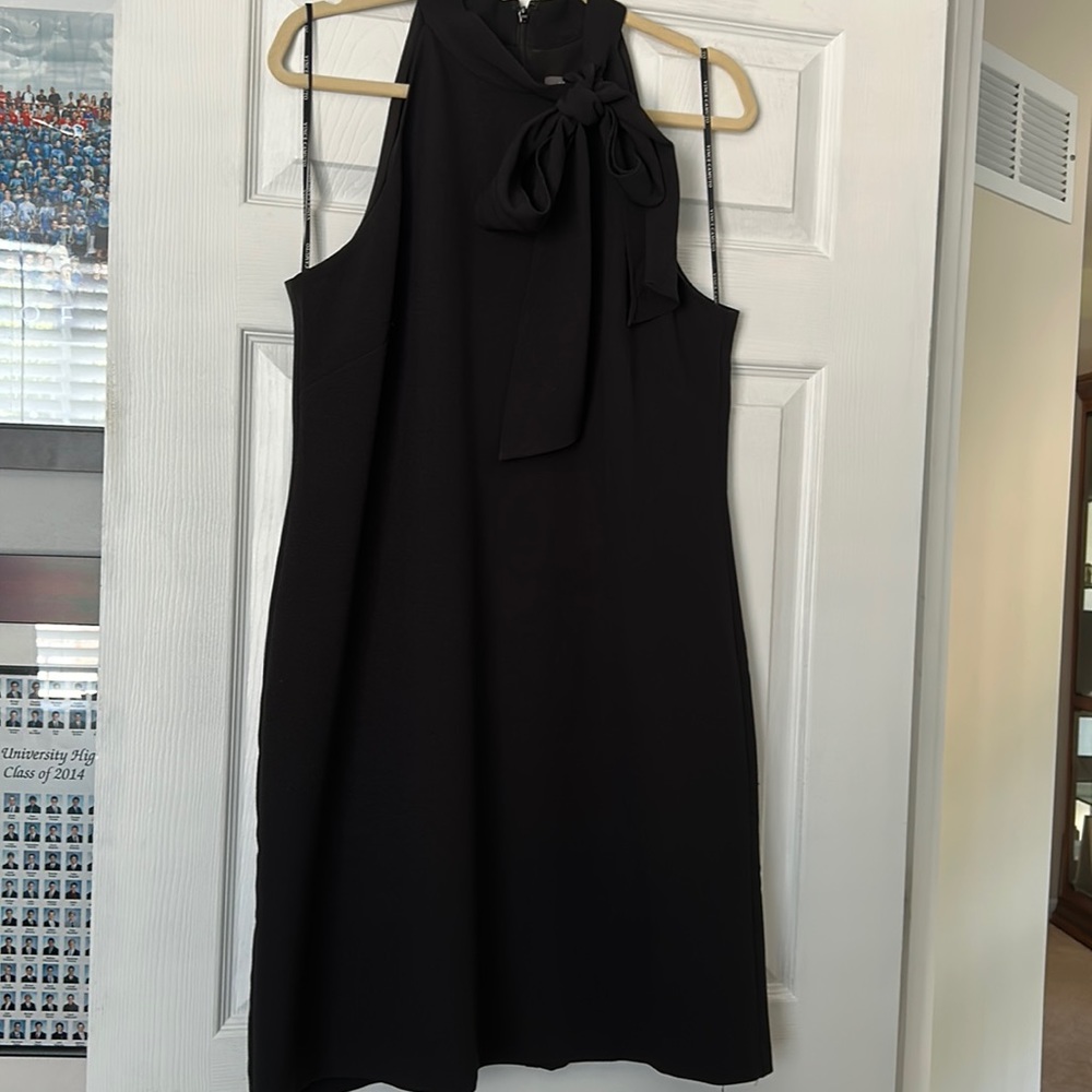 Classic Camuto black cocktail dress.